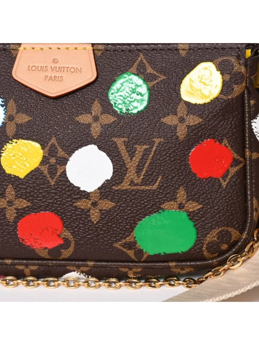 Louis Vuitton Yayoi Kusama Multi Pochette Accessoires Monogram Canvas Multicolor